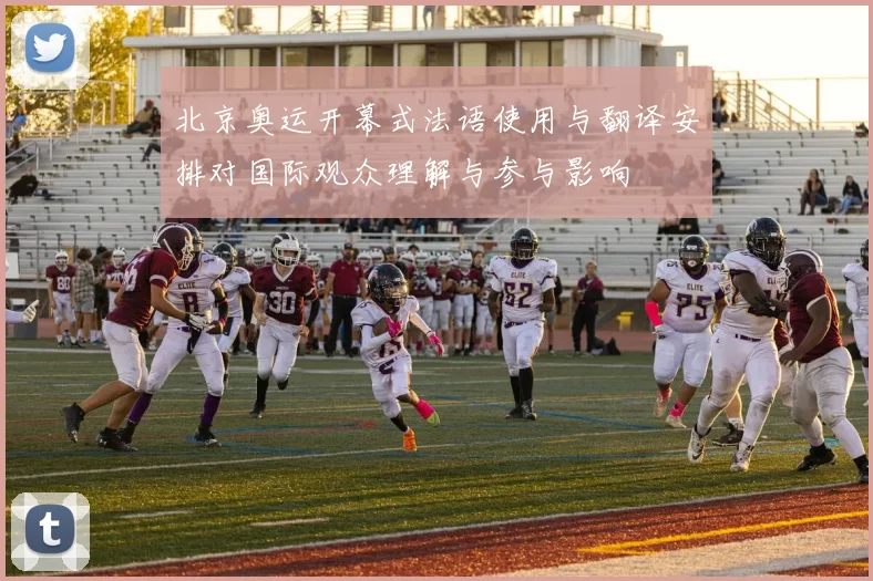 北京奥运开幕式法语使用与翻译安排对国际观众理解与参与影响